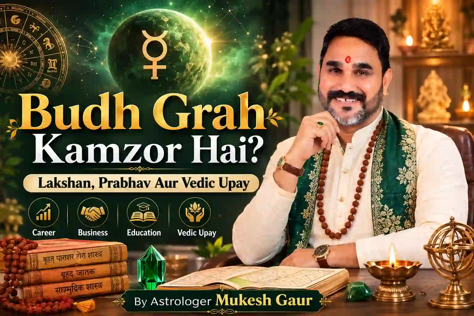 Budh Grah (Mercury) Kamzor Hone Ke Lakshan Aur Vedic Upay